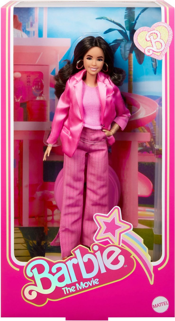 Barbie The Movie Doll, Gloria Collectible Wearing Pink Power outlet Pantsuit