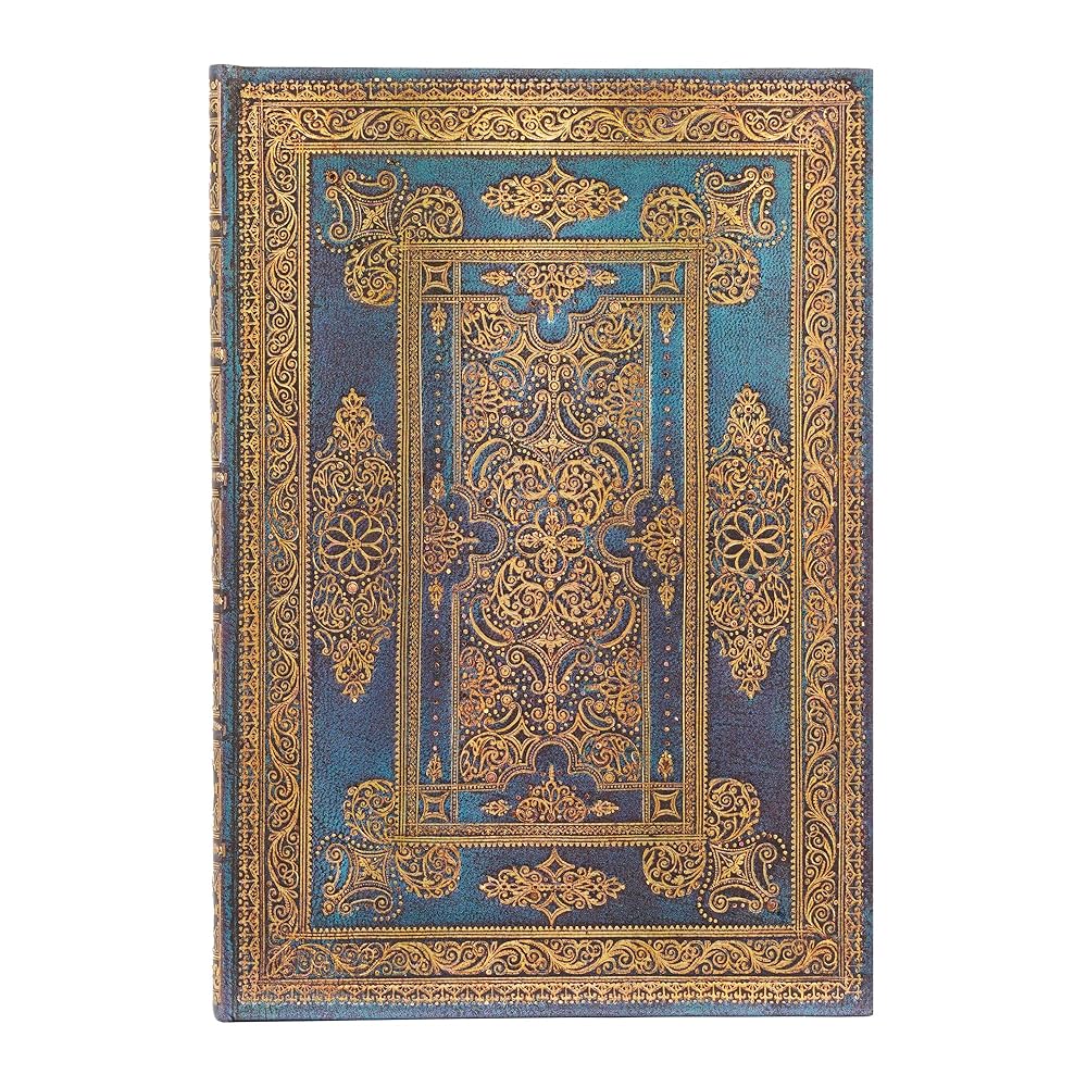 Blue Luxe Midi Lined Hardcover Journal, 144pg, 120GSM by Paperblanks (Luxe Design) cover image