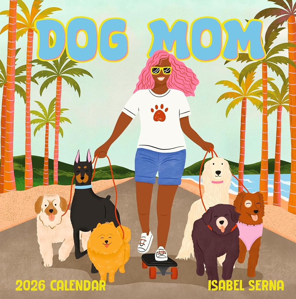 Dog Mom Wall Calendar 2026 cover image
