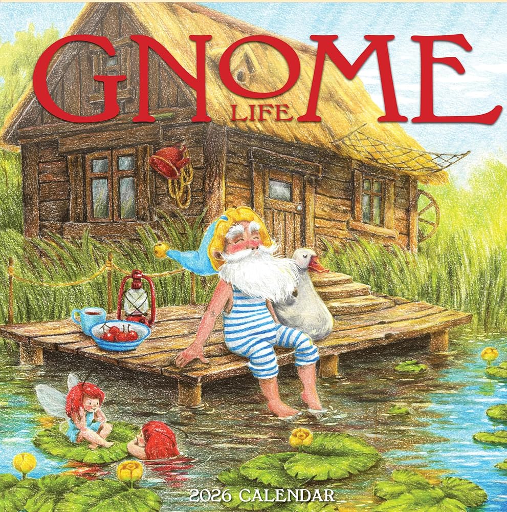 Gnome Life Wall Calendar 2026 cover image