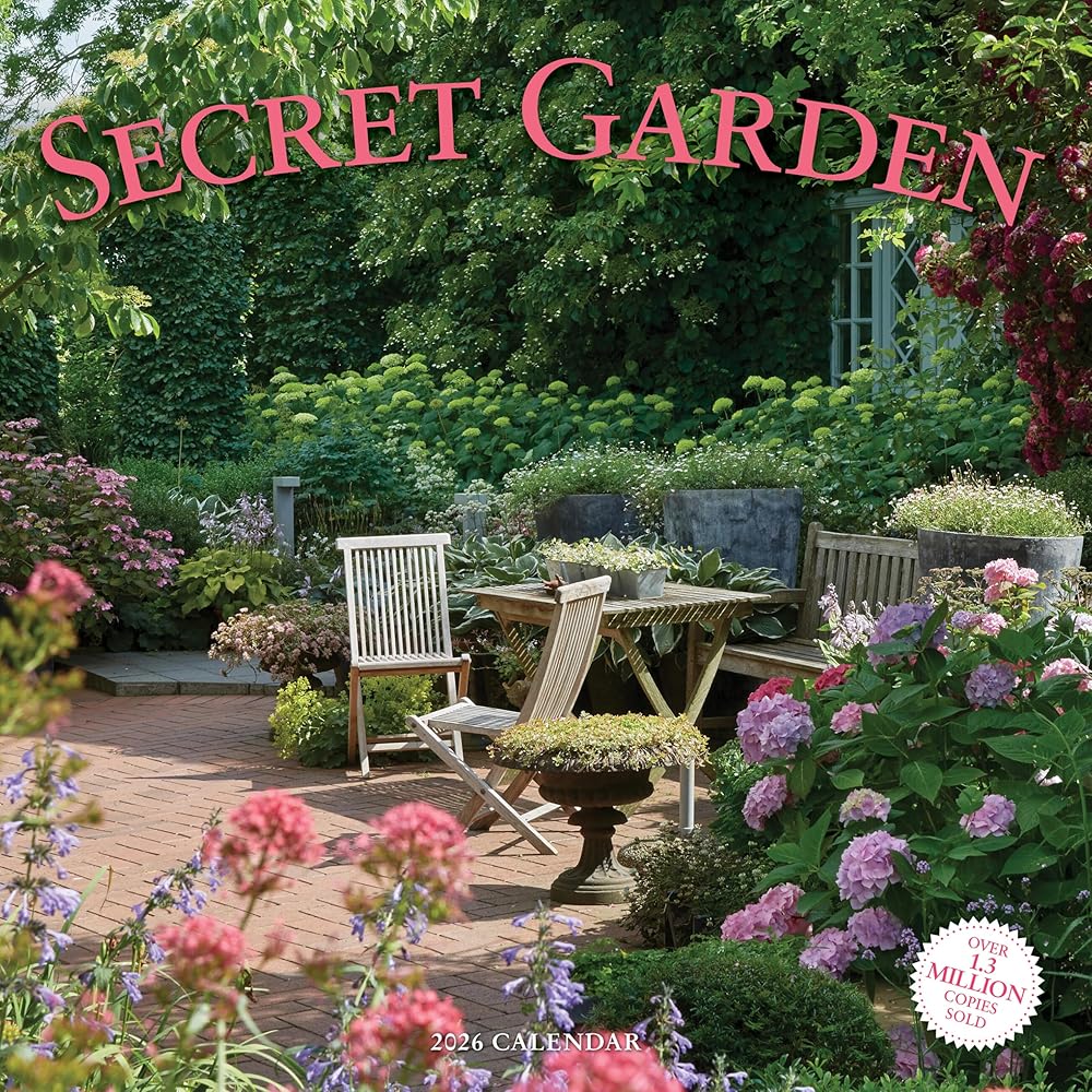 Secret Garden Wall Calendar 2026 cover image