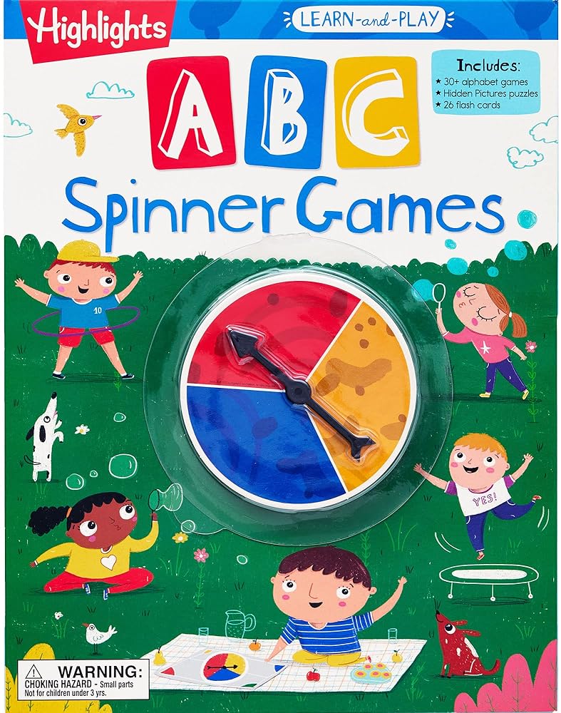 Highlights Learn-and-Play ABC Spinner Games cover image