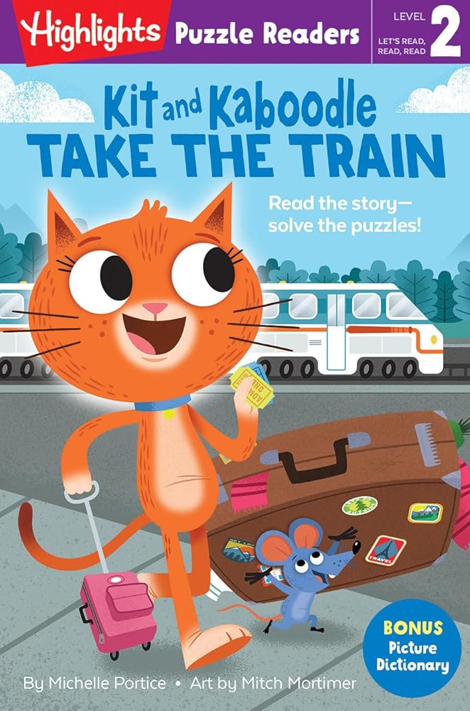 Kit and Kaboodle Take the Train (Highlights Puzzle Readers) cover image