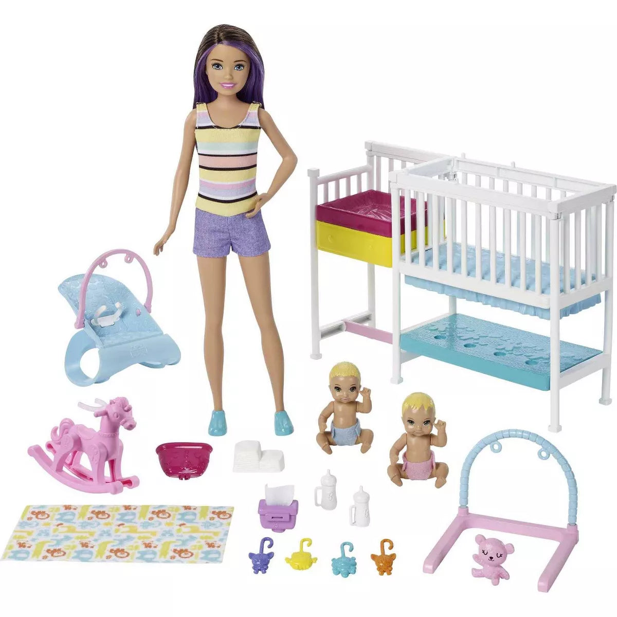 Barbie Skipper Babysitter Nap n Nurture Nursery Set